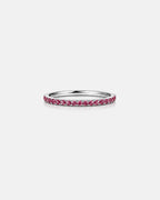 Lumière ring in deep rose silver