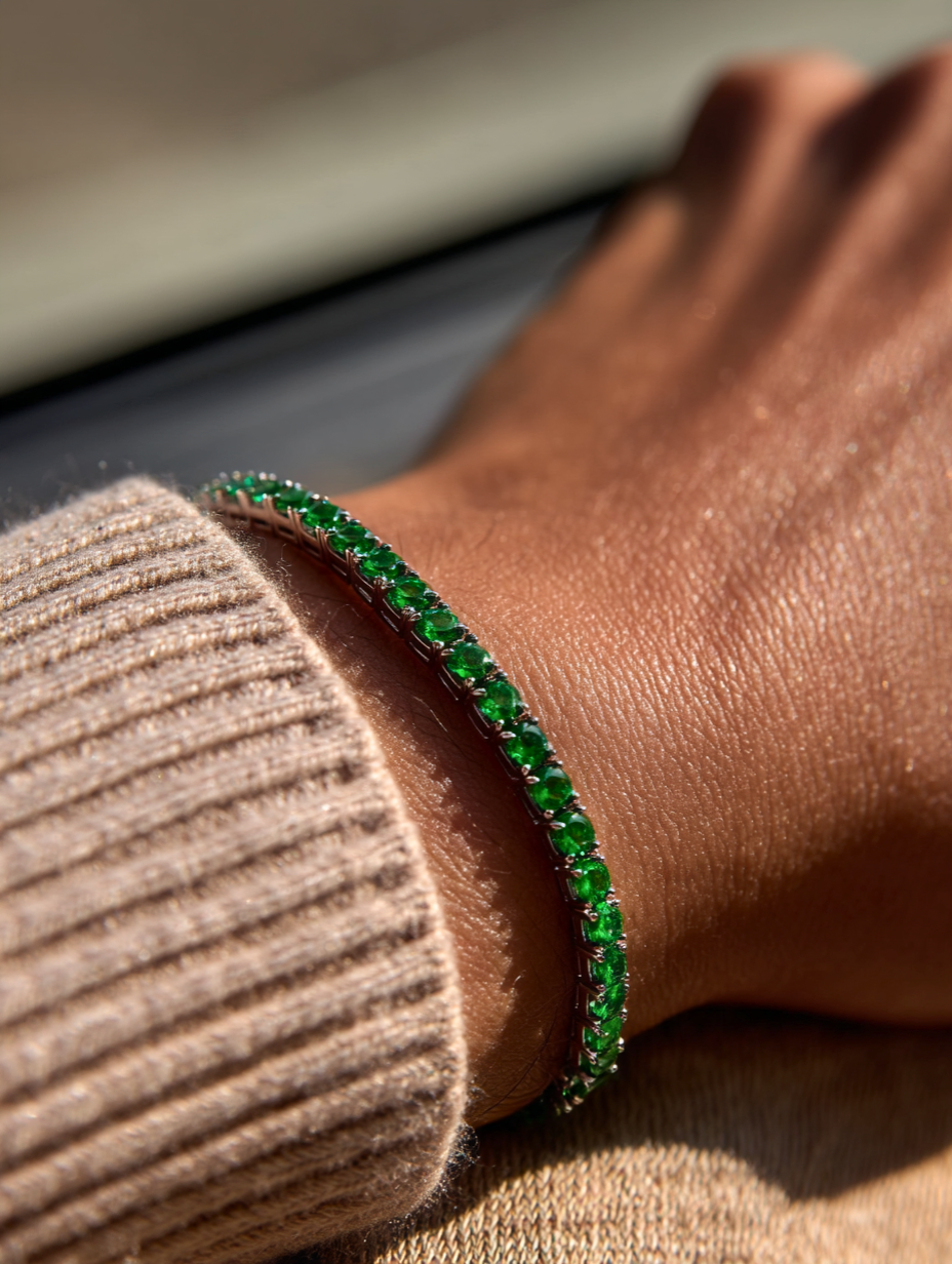 Bracelet Emerald green