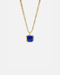 Medianoche Halskette Lapislazuli Premium 14k Gold Edelstahl