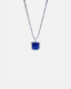 Medianoche Halskette Lapislazuli Premium Silberplattierter Edelstahl