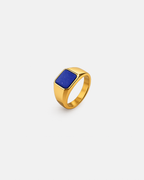 Bague Médianoche Lapis Lazuli Plaqué Or
