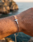 Minimal Cross Bracelet | Stainless steel