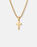 Minimal Cross Necklace | Gold