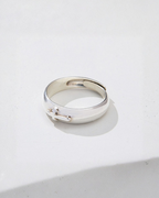 Minimal Cross Ring | Silver