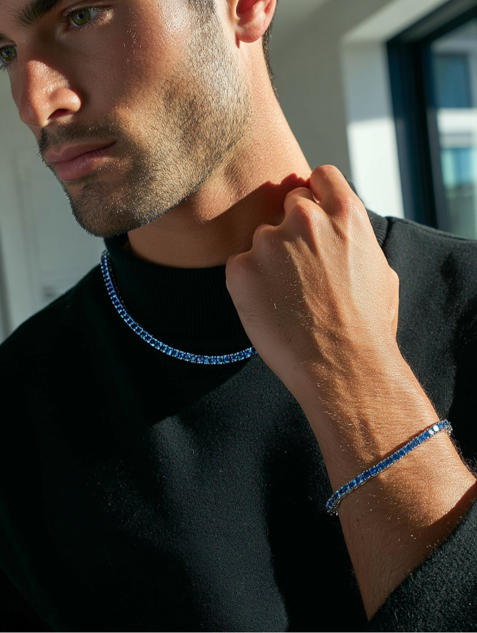 Ocean Blue Tennis Set I 4MM