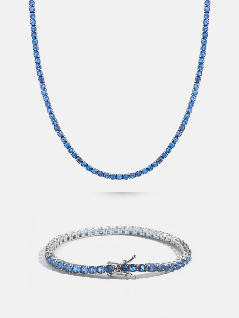 Ocean Blue Tennis Set I 4MM