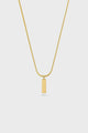 Heritage Bar Necklace Premium 14k Gold Stainless Steel