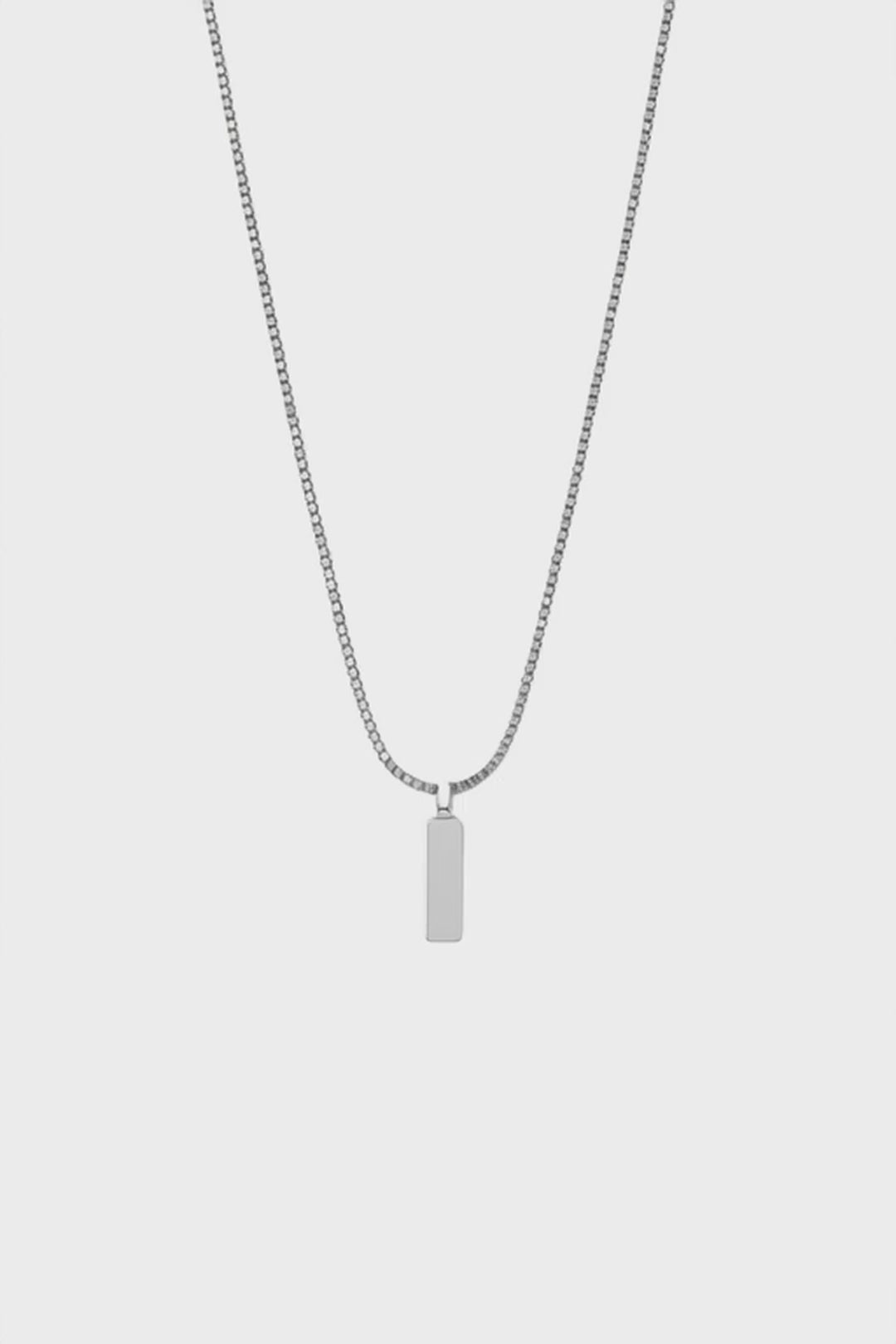Necklace Platinum Ion-Plated Stainless Steel