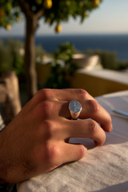 Ring Platinum Ion-Plated Stainless Steel