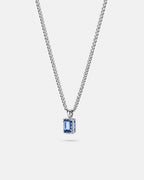 Royal Blue pendant necklace, 2 carat, 925 silver — second studio packshot