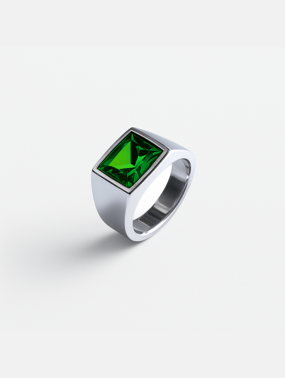 Ring Emerald green