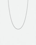 Serpent Flat Necklace silver 3 mm herringbone chain