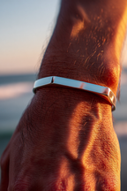 Bracelet Platinum Ion-Plated Stainless Steel