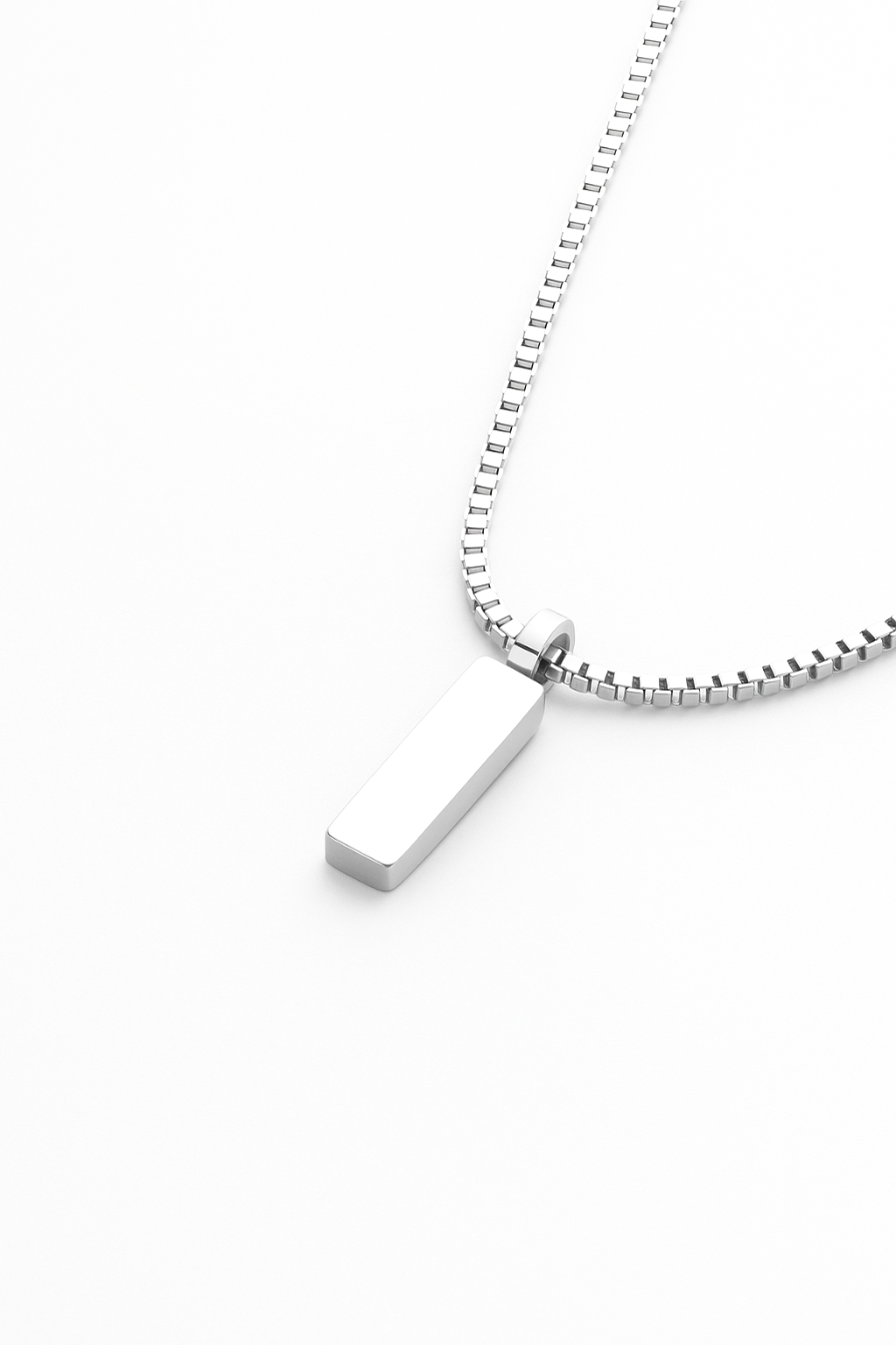 Necklace Platinum Ion-Plated Stainless Steel