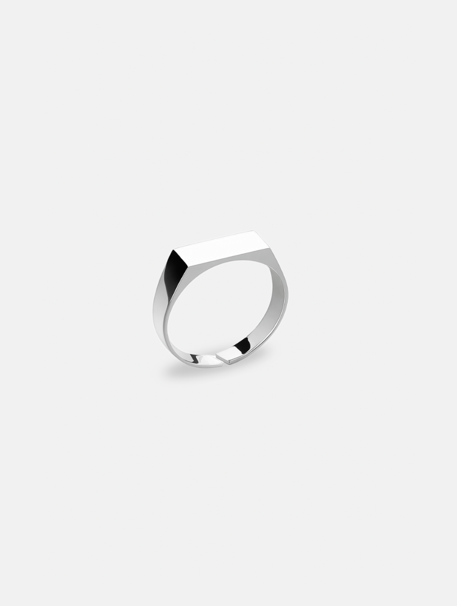 Héritage ring Platinum Ion-Plated Stainless Steel