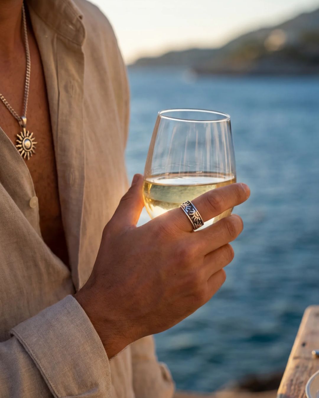 Sun Band Ring I Silver