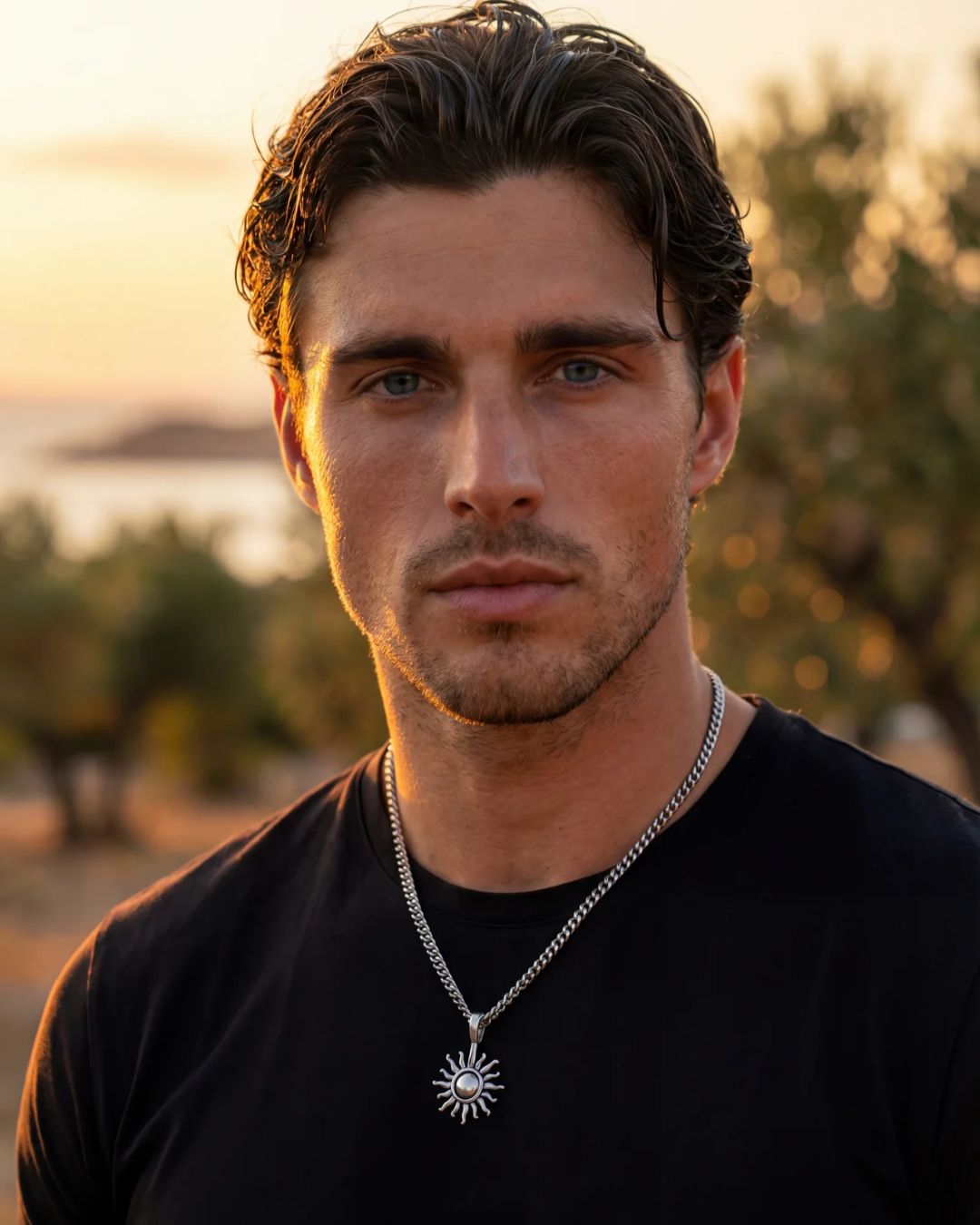 Sun Pendant Necklace I Stainless Steel