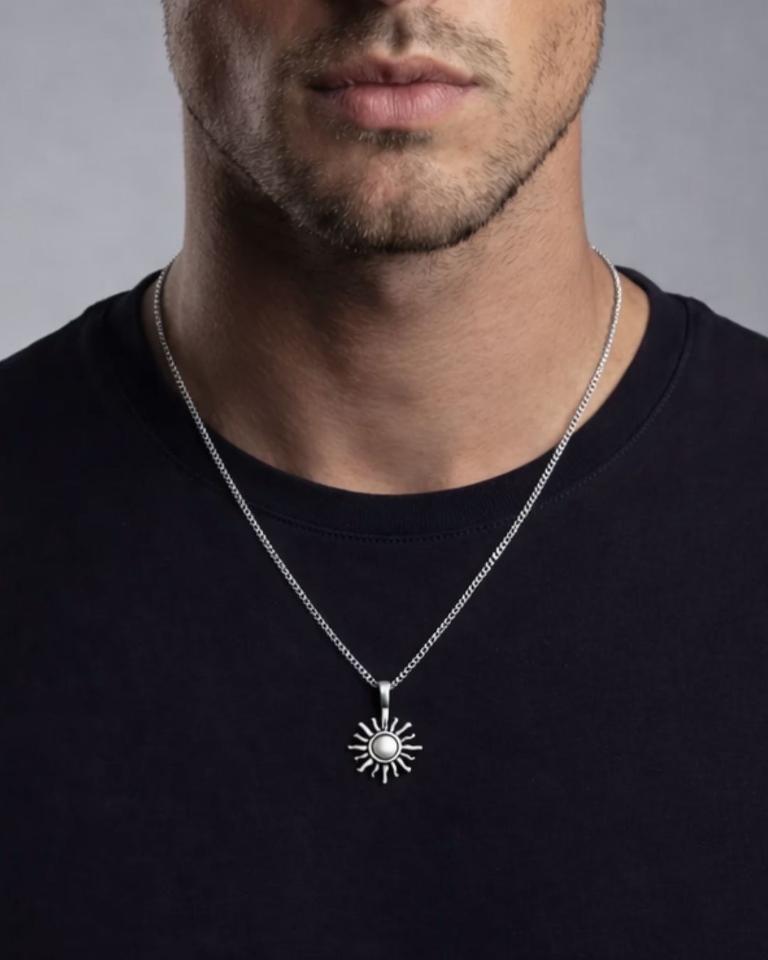 Sun Pendant Necklace I Stainless Steel