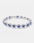 Tropfenförmiges Armband Saphirblau