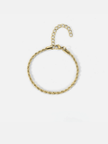 Tressé Acier Armband Premium 14k Gold Edelstahl