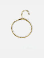 Tressé Acier Armband Premium 14k Gold Edelstahl