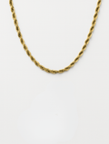 Tressé Acier Halskette Premium 14k Gold Edelstahl
