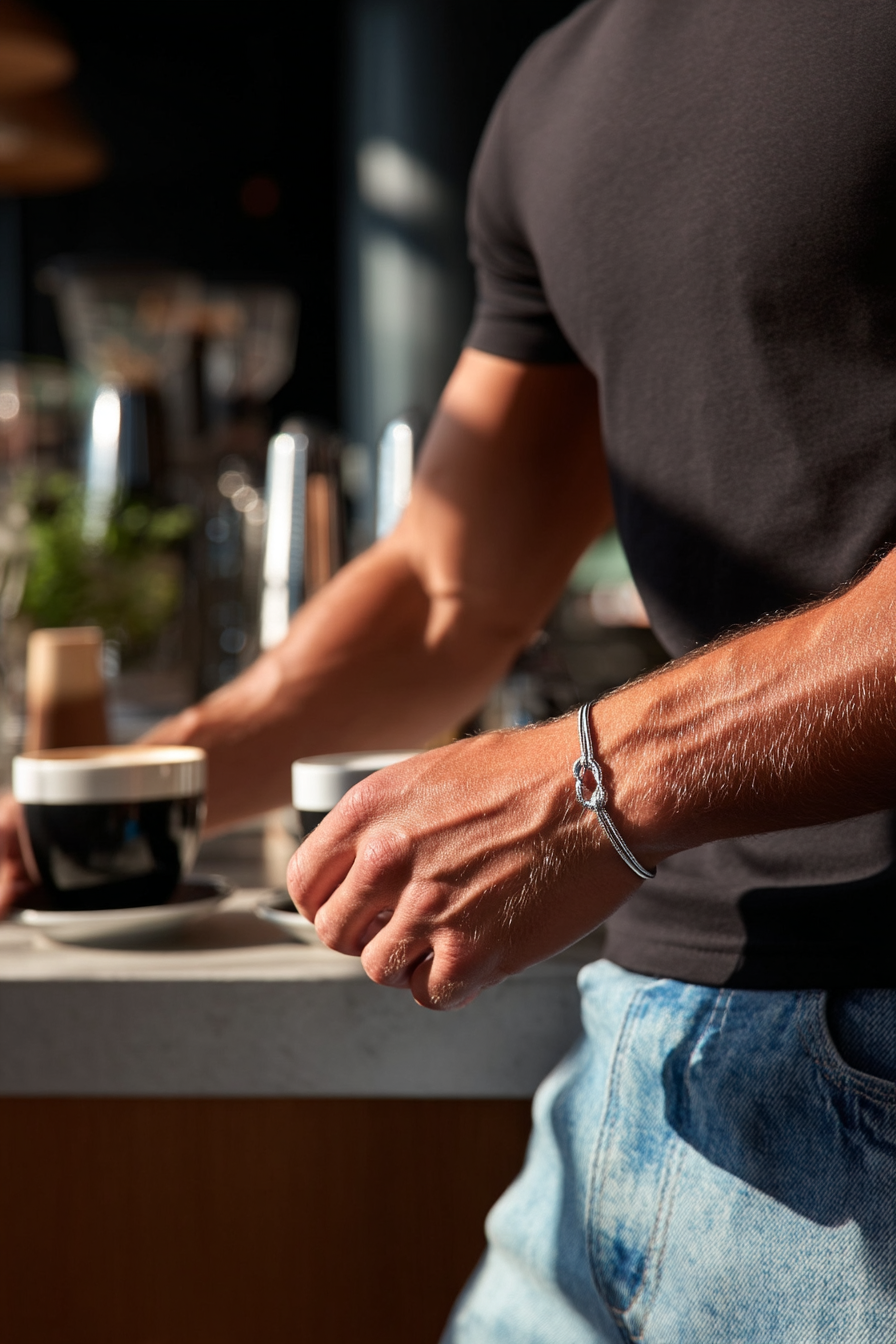 Infinity Bracelet Platinum Ion-Plated