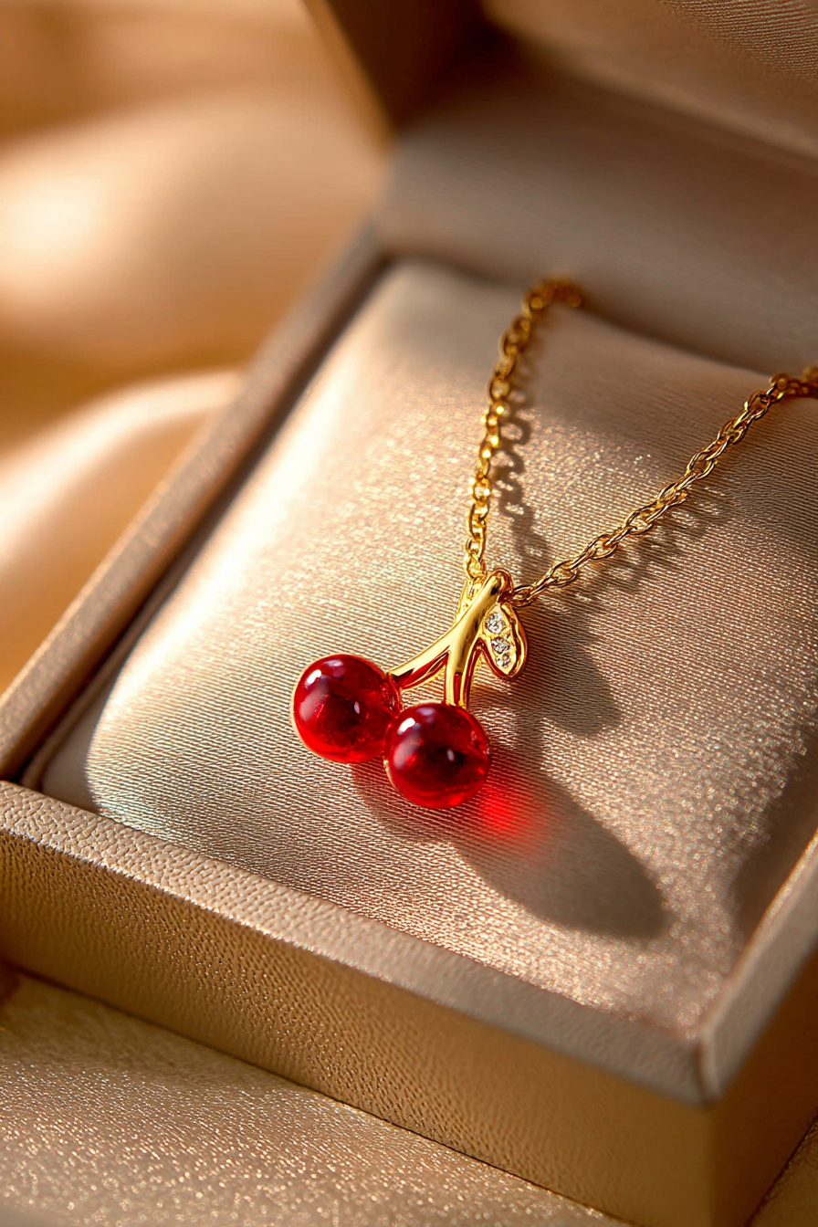 Cherry Pendant Necklace